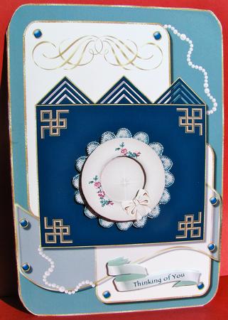 Green & Gold Wishes Card Topper by Christine Pagan