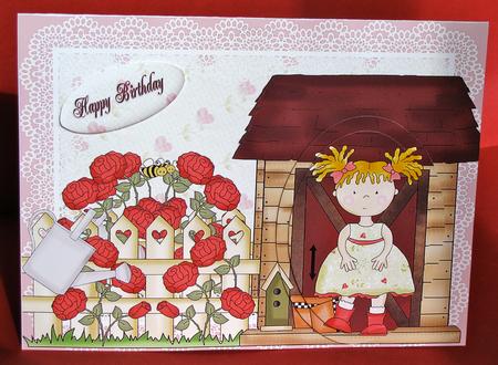The Potting Shed Cute Girl by Christine Pagan