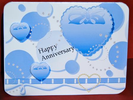 Happy Hearts Anniversary Card by Christine Pagan
