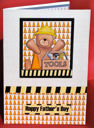 Tool Up! Decoupage Card Front by Christine Pagan