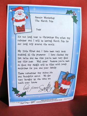 Girl's Letter from Santa Kit by Christine Pagan