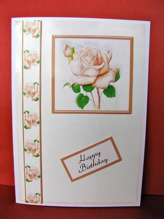 Birthday Rose Quick Card in Honey by Christine Pagan