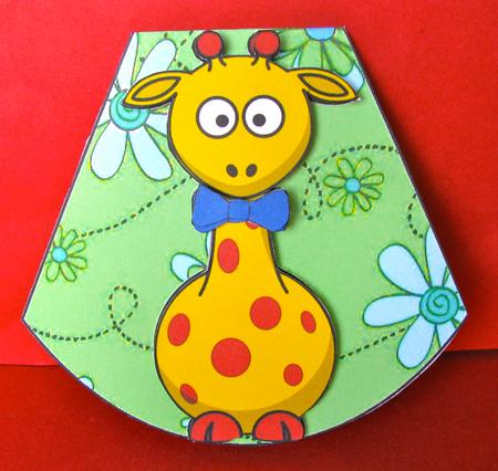 Giraffe Wobble Card by Christine Pagan
