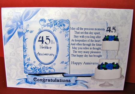 45th Sapphire Wedding Anniversary by Christine Pagan