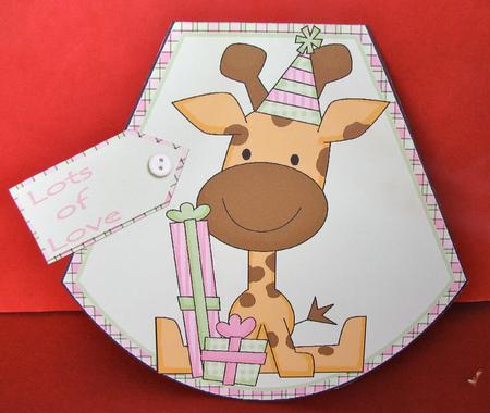 Giraffe Wobble Card by Christine Pagan