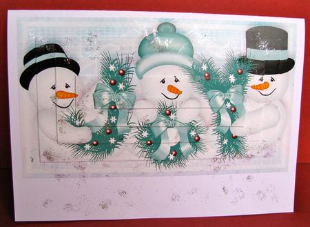 Christmas Joy Pyramid in Green by Christine Pagan