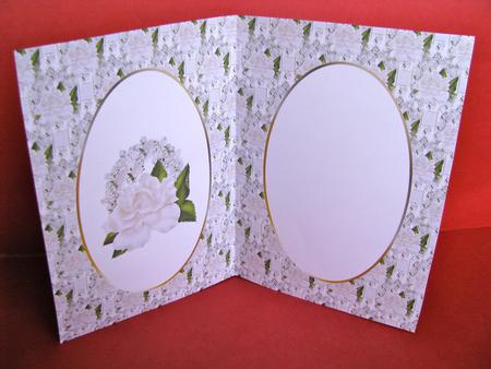 Ivory Rose with Lace Insert by Christine Pagan