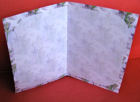 Purple Flowers Insert by Christine Pagan