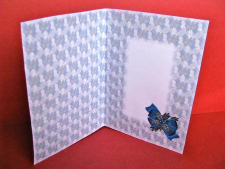 Blue Christmas Candy Canes Insert by Christine Pagan