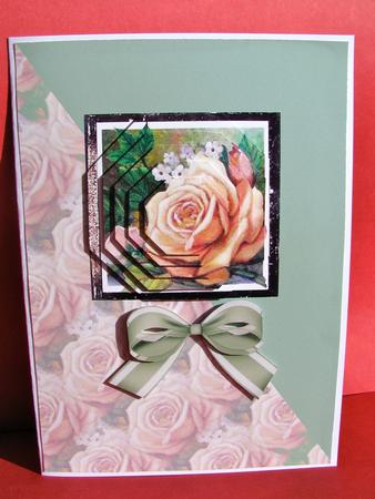 Antique Painted Rose by Christine Pagan