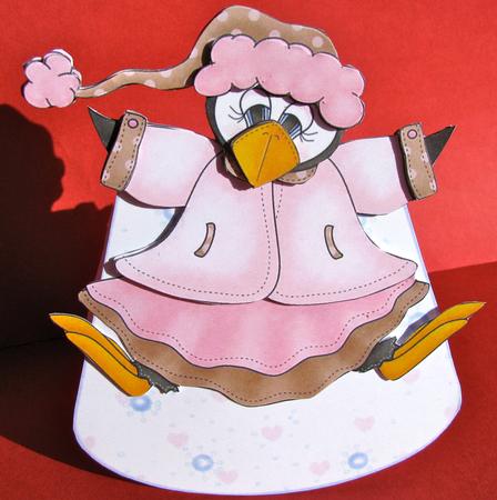 Snowtime-wobble Card by Christine Pagan