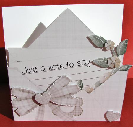 Letter Shaped Card by Christine Pagan