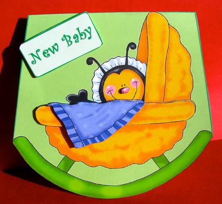Babee Wobble Card by Christine Pagan