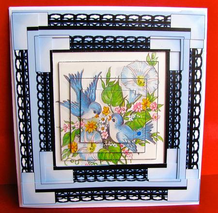 Spiral Pyramid Bluebirds of Happiness by Christine Pagan