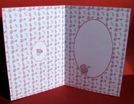 Baby Girl Card Insert by Christine Pagan