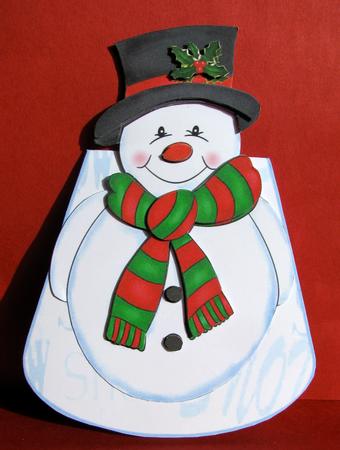 The Snowman-wobble Card by Christine Pagan