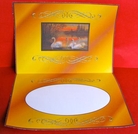 Love Eternal Swans Landscape Insert by Christine Pagan