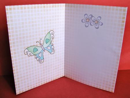 Fluttery Butterfly Insert A5 Portrait by Christine Pagan