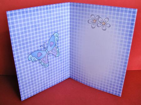 Fluttery Butterfly Insert A5 Landscape by Christine Pagan