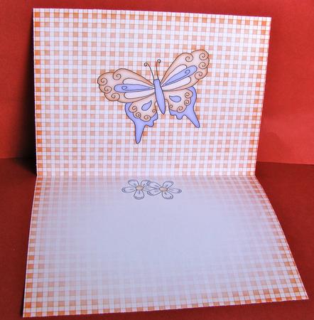 Fluttery Butterfly Insert A5 Landscape by Christine Pagan