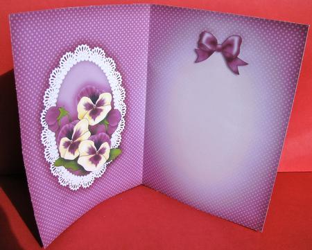 Pansy, Lace and Pearls Matching Insert A5 Portrait by Christine Pagan