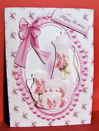 Pretty Floral China Teaset by Christine Pagan