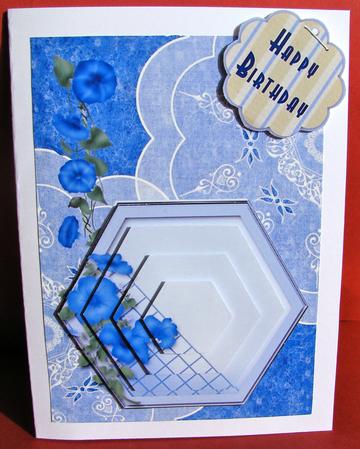 Morning Glory Quick Card Front by Christine Pagan