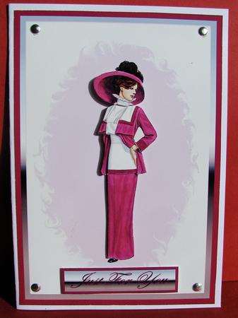 Plum Vintage Lady by Christine Pagan
