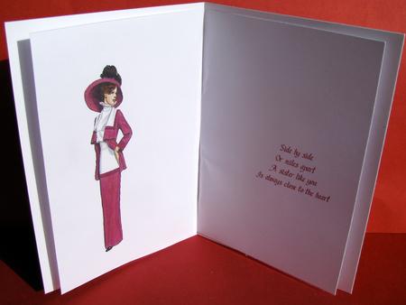 Plum Vintage Lady by Christine Pagan