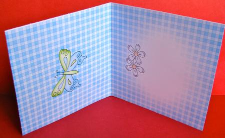 Fluttery Butterfly Insert Square Landscape by Christine Pagan