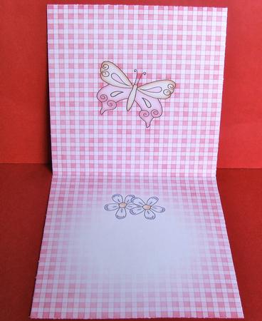 Fluttery Butterfly Insert Square Landscape by Christine Pagan