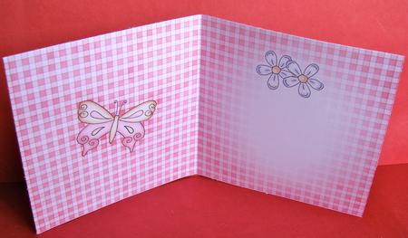 Fluttery Butterfly Insert Square Portrait by Christine Pagan