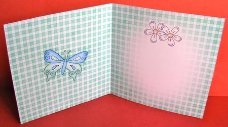 Fluttery Butterfly Insert Square Portrait by Christine Pagan