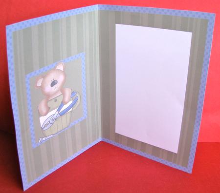 Teacup DIY Bear Card Insert 1 by Christine Pagan