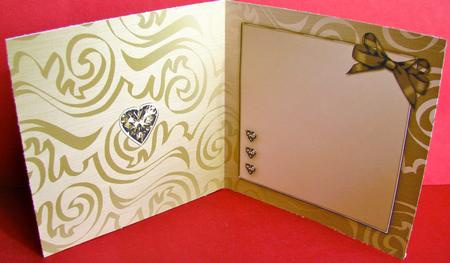 Elegant Flourish Matching Insert Square Portrait by Christine Pagan