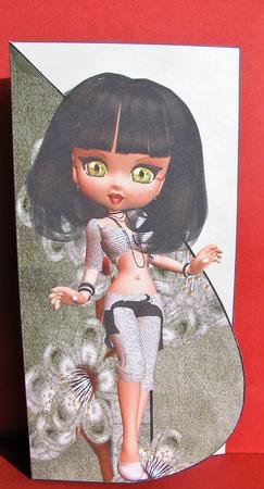 Cleo Tear Drop Card by Christine Pagan
