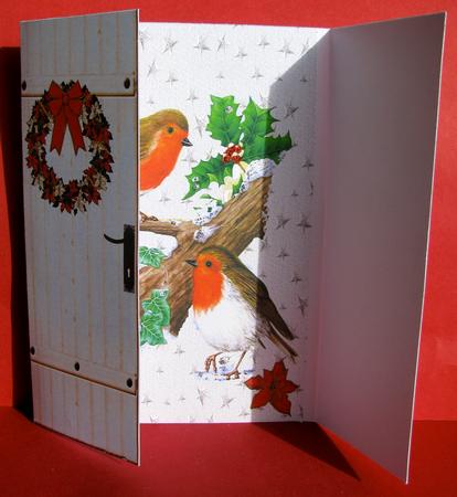 Christmas Robins Gatefold by Christine Pagan