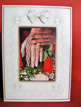 When Two Become One A5 Pyramid Card Front by Christine Pagan