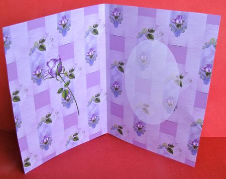 Lavender Rose Insert by Christine Pagan