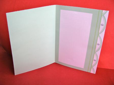 Mint Green A5 Faux Lace Edge with Pearls Insert by Christine Pagan