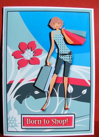 Shopping Spree Decoupage by Christine Pagan