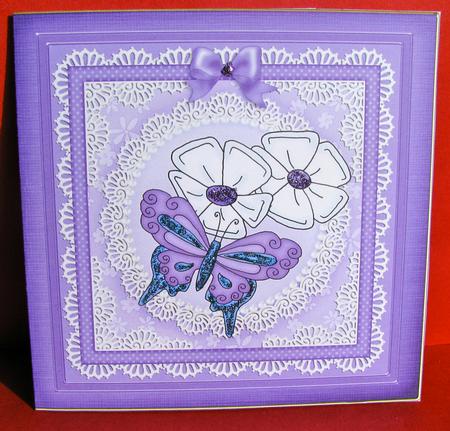 Fluttery Butterfly Cut and Fold Card by Christine Pagan