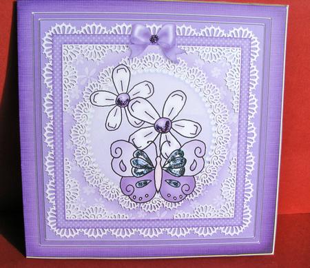 Fluttery Butterfly - Quick Cut and Fold Card  by Christine Pagan