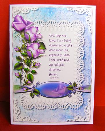 When I Am Confused -  Card Topper by Christine Pagan
