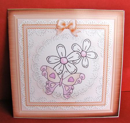 Fluttery Butterfly Cut and Fold Card by Christine Pagan