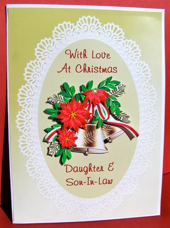 Poinsettia & Bells - Daughter & Son-in-law by Christine Pagan
