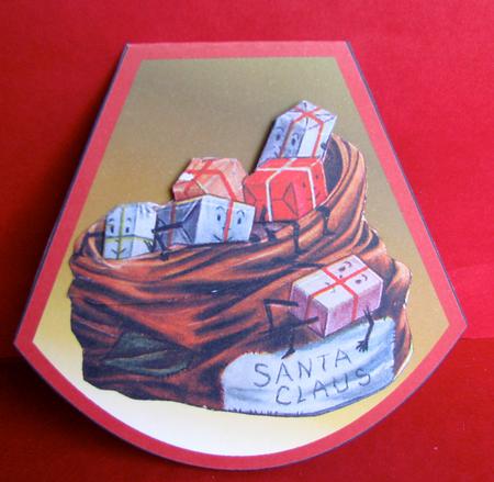 Vintage Christmas Present Wobble Card by Christine Pagan