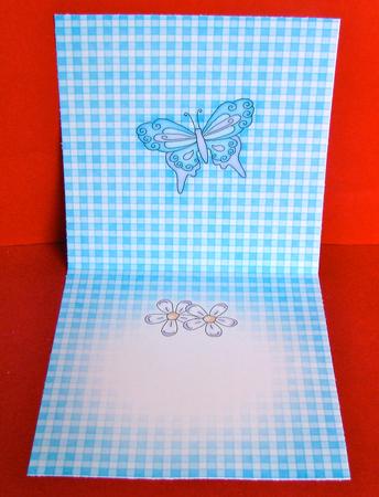 Fluttery Butterfly Insert Square Landscape by Christine Pagan