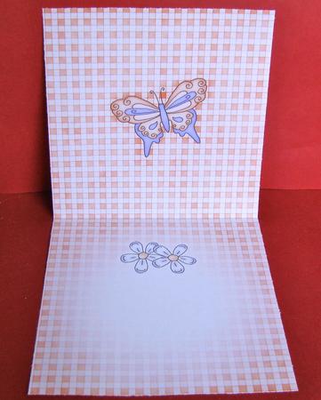 Fluttery Butterfly Insert Square Landscape by Christine Pagan