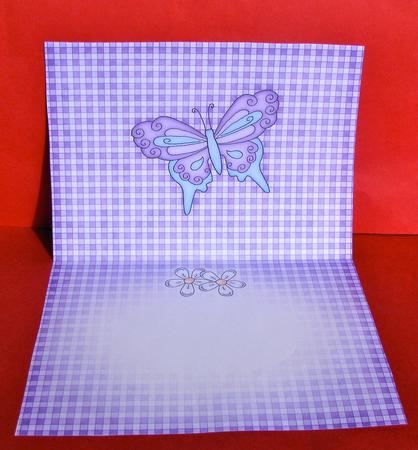 Fluttery Butterfly Insert Square Landscape by Christine Pagan